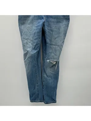 Levi's Denim Overalls With Distressed Knee Size XXS thumbnail 3