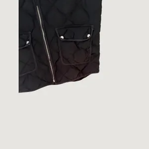Woolrich Womens Black Diamond Quilted Down Puffer Vest Full Zip XL Outdoor Fall thumbnail 3
