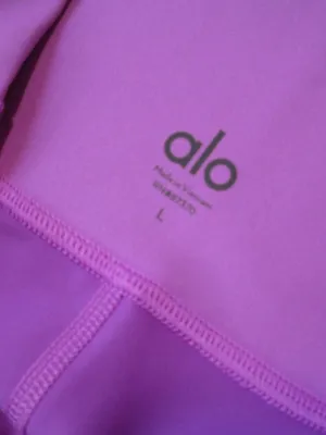 NWT Alo Yoga High-Waist Airlift Legging in Electric Violet Stretch Workout L thumbnail 3