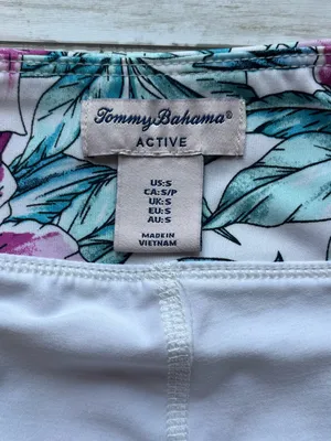 Tommy Bahama Active Blue Pink Floral Active Skort Size Small thumbnail 4