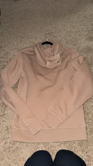 Nike Brown Tan Embroidered Swoosh Pullover Hoodie Size Small thumbnail 3