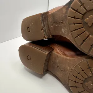 Timberland Sutherlin Bay Brown Leather Slouch Ankle Boots Womens 9 Side Zip thumbnail 9