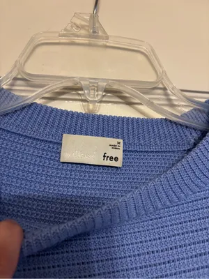 Wilfred Blue Cropped Turtleneck Sweater thumbnail 3