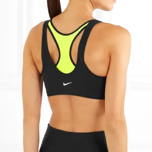 Nike Dri-FIT zipped front stretch sports bra thumbnail 3