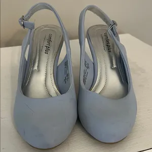Comfort Plus by Predictions Light Blue Slingback Heels Size 6.5 thumbnail 1
