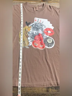 Comfort Colors Espresso Graphic Short Sleeve Tee Disco Ball/Leopard collage thumbnail 6
