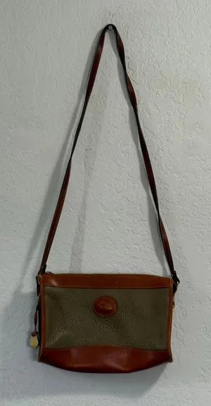 Vintage Dooney & Bourke Women All Weather Pebbled Leather Shoulder Bag Purse thumbnail 1
