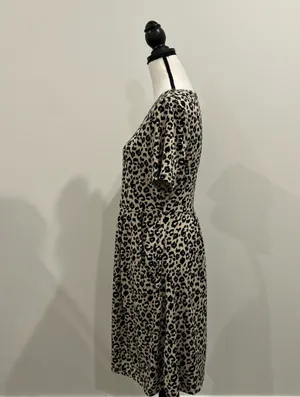 Leopard Print Dress Multiple Size M thumbnail 3