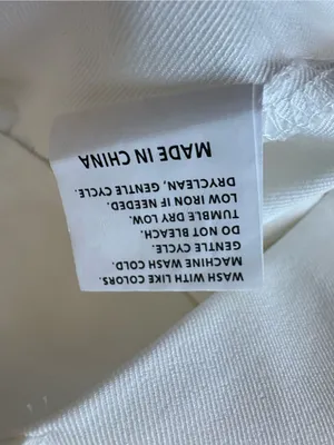 White Women's Dress Pants with Button Waist Detail thumbnail 6