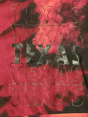 Creative Apparel Womens Lg Tie-dye Texas graphic print long sleeve hoodie thumbnail 3