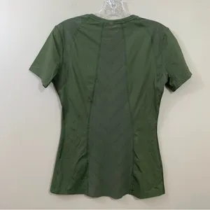 Under Armour Heat Gear Army Green Fitted Short Sleeve Top thumbnail 5