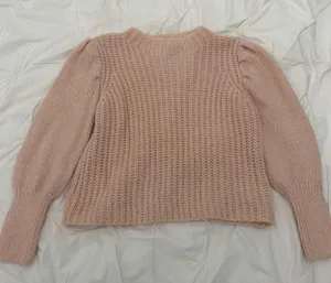 Lulus Chunky Knit Puff Sleeve Sweater thumbnail 4