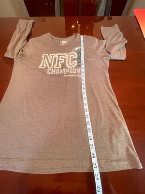NFL Philadelphia Eagles NFC Champions Super Bowl LII Gray Long Sleeve Top Womens XL thumbnail 5