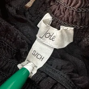Joie black black ruffle turtle‎ neck with sheer sleeves size s thumbnail 5