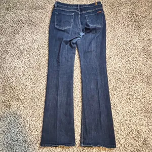 7 For‎ All Mankind High Waist Bootcut Jean Dark Wash Blue Denim USA 31x31.5 thumbnail 4