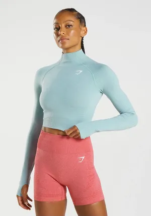 Gymshark Vital Seamless 2.0 High Neck Top M thumbnail 1