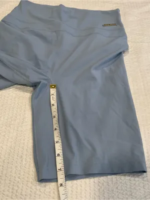 Gymshark light blue butt scrunch Whitney Simmons M women shorts thumbnail 6