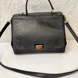 Kate Spade Crossbody Handbag Leather Tote Black Satchel Shoulder Bag thumbnail 16