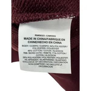 Nike Dri-Fit Embossed Logo Sweatshirt XL Burgundy Crewneck Raglan Athleisure‎ thumbnail 6