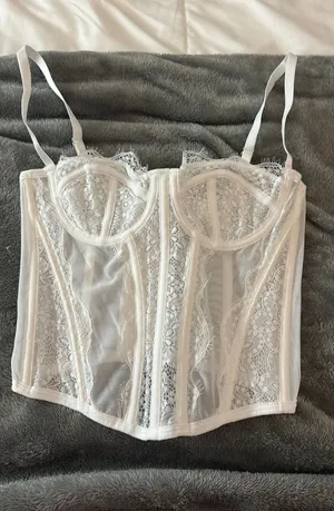 Shein Corset Top White thumbnail 1