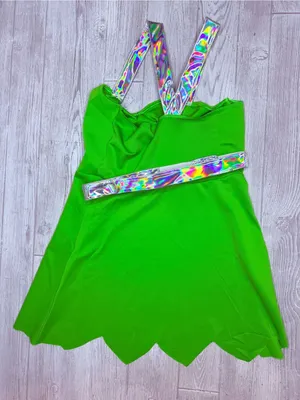 Disney tinker belle Peterpan Halloween costume dress with belt large cosplay thumbnail 7