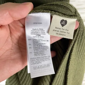 NWT Madewell Olive Green Ribbed Sweater Tank Midi Dress thumbnail 5