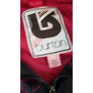 Vintage Burton Y2k Ski‎ Parka Jacket Black Pink Snowboard Hooded Women's Medium thumbnail 10