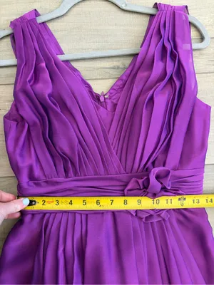JS Collections Purple Sleeveless Chiffon V Neck A Line Formal Maxi Gown 6 thumbnail 12