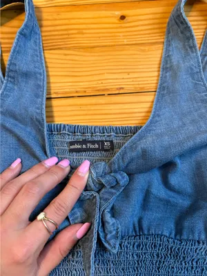 Abercrombie denim tie top thumbnail 3