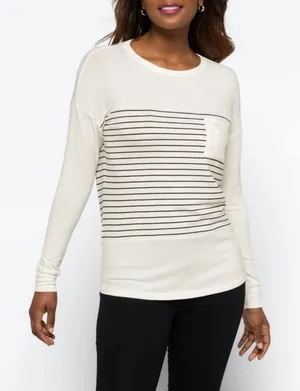 PINK CLOVER Elodie Crew Neck Knit Top‎ thumbnail 1
