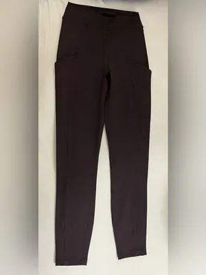 Lululemon SET Suede Tank Top & Leggings Dark Espresso Size 4 Retails $158 thumbnail 12