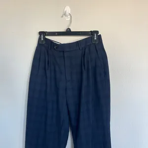 Ralph Lauren Men’s Classic Fit Blue Plaid Dress Pants Size 30X30 thumbnail 2