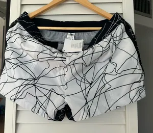 Fabletics Black and White Athletic Shorts thumbnail 1