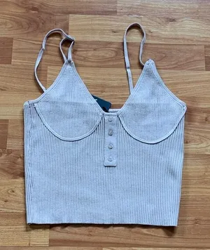 Vivid Knit corset Tank‎ top Size L thumbnail 1