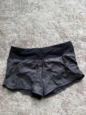 Lululemon Run Times Ii Shorts Luminosity Foil/Black Size 6! thumbnail 8