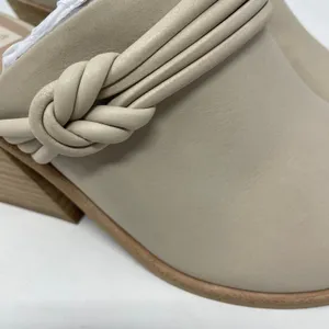 NEW Dolce Vita Sita Mules 9 Sand Nubuck Pointed Toe Block Heel Leather Slip On thumbnail 6