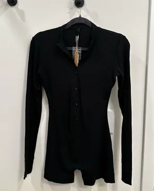 Skims soft lounge henley romper  thumbnail 2