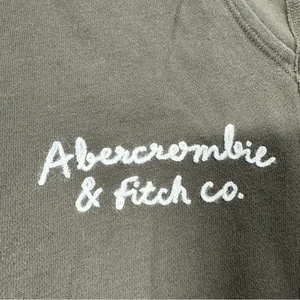 Abercrombie & Fitch Sunday Jogger Logo Sweat Pants Pull On Mid Rise in Green S thumbnail 8