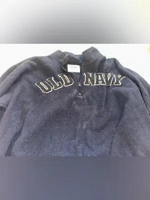 Old Navy Navy Half-Zip Pullover Sweatshirt thumbnail 3