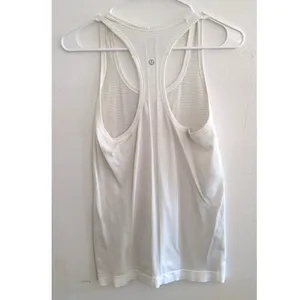 6 Swiftly Tech Racerback Tank Heathered White thumbnail 3