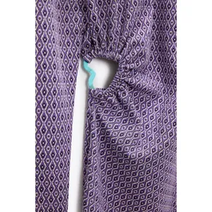 ZARA Lilac Jacquard Open Back Mini Dress Heart Detail Retro Knit Purple Small thumbnail 5