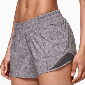 Lululemon Hotty Hot Short II Long 4" Heather Lux Multi Black Lined Swift Size 4 thumbnail 1