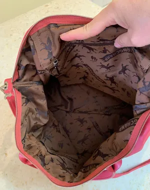 Le Pliage Cuir leather bag thumbnail 14
