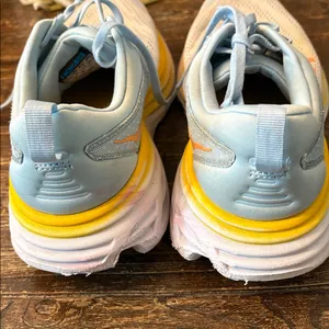 HOKA Bondi 8 Summer Song Country Air Blue 9.5 Wide EUC Gorpcore thumbnail 9