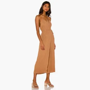 NWT!! HOUSE OF HARLOW 1960 x Revolve‎ Paolo Jumpsuit Tawny Brown Festival Large thumbnail 6
