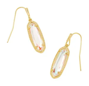 Kendra Scott Eva Dichroic Glass 14K Gold Over Brass Drop Earrings thumbnail 1