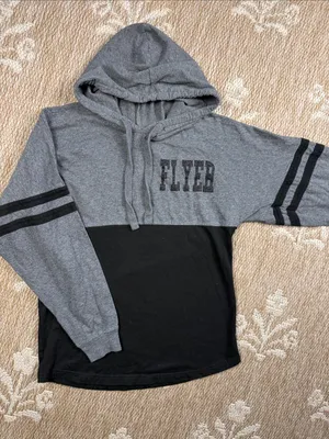boxercraft Gray and Black 'FLYER' Hooded Long-Sleeve Shirt thumbnail 1