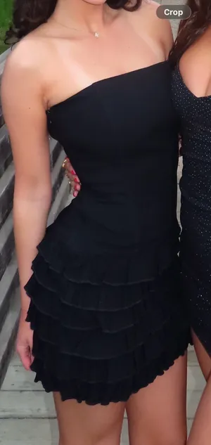 Black Mini Dress Edikted thumbnail 1