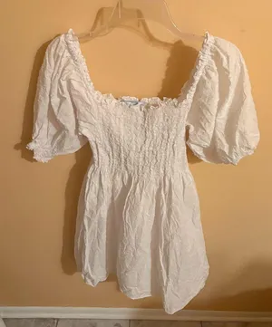 Hill House Athena Nap Dress in White Swiss Dot thumbnail 5