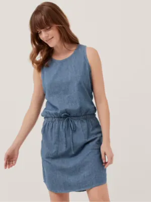 Pact Women's Denim Chambray Tank Dress small thumbnail 2